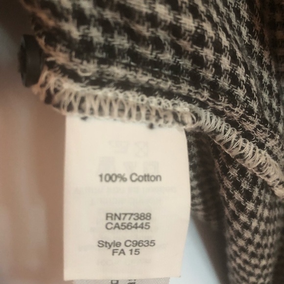 MADEWELL - Lightweight Black & White Plaid Button Down Top - Picture 5 of 7